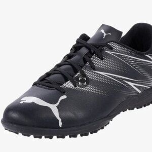 Puma Attacanto TT Turf Soccer Shoes Football Cleats Athletic Men’s Black White